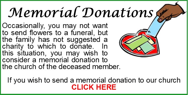 Memorial Offering Announcement GREEN OUTLINE