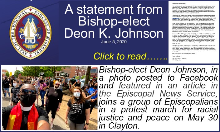 Bishop-Elect Johnson Statement-Protest March 6-5-20