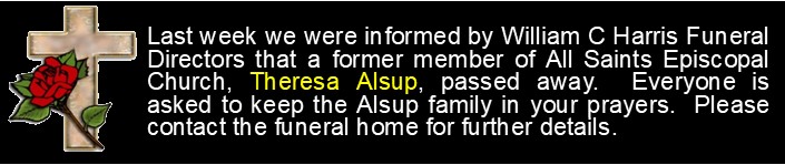 Funeral Announcement-Theresa Alsup