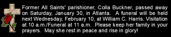 Funeral Announcement-Colla Buckner