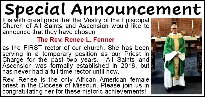 Rev Renee-First Rector Annoncement 2021