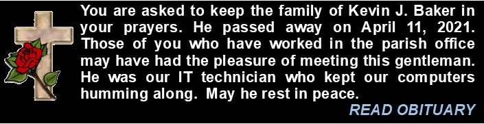 Funeral Announcement-Kevin Baker